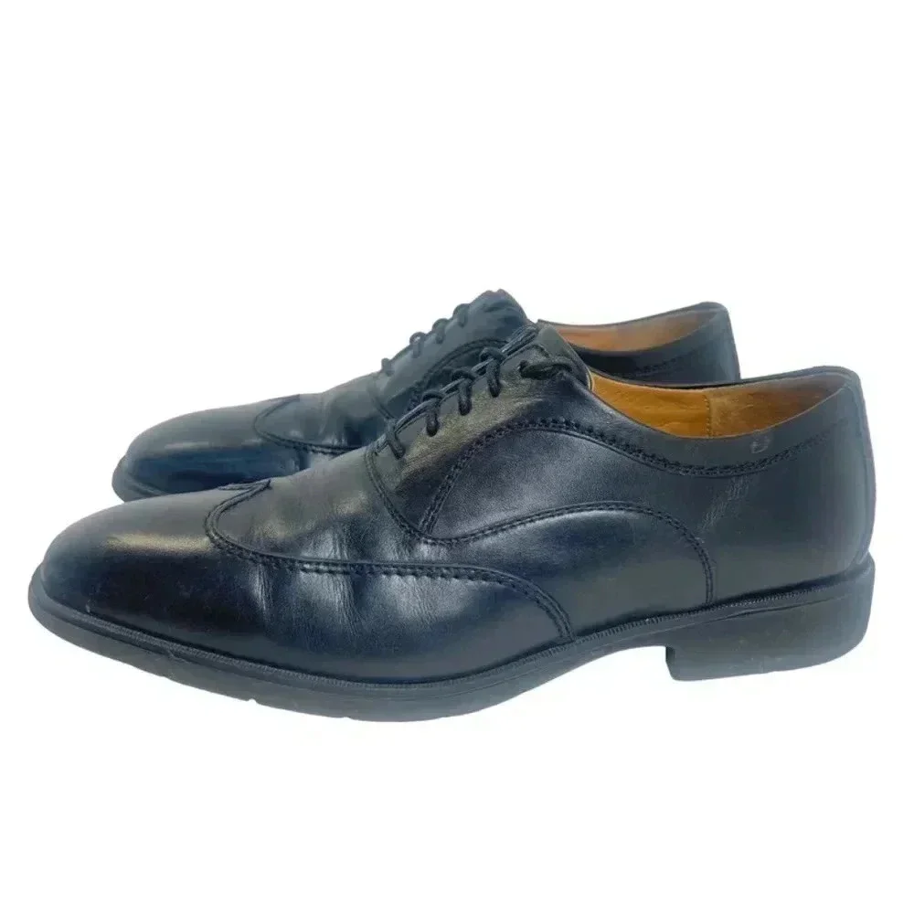 Johnston & Murphy Black Leather Wing TIp Men\'s Shoes Size 10 Men main image 4